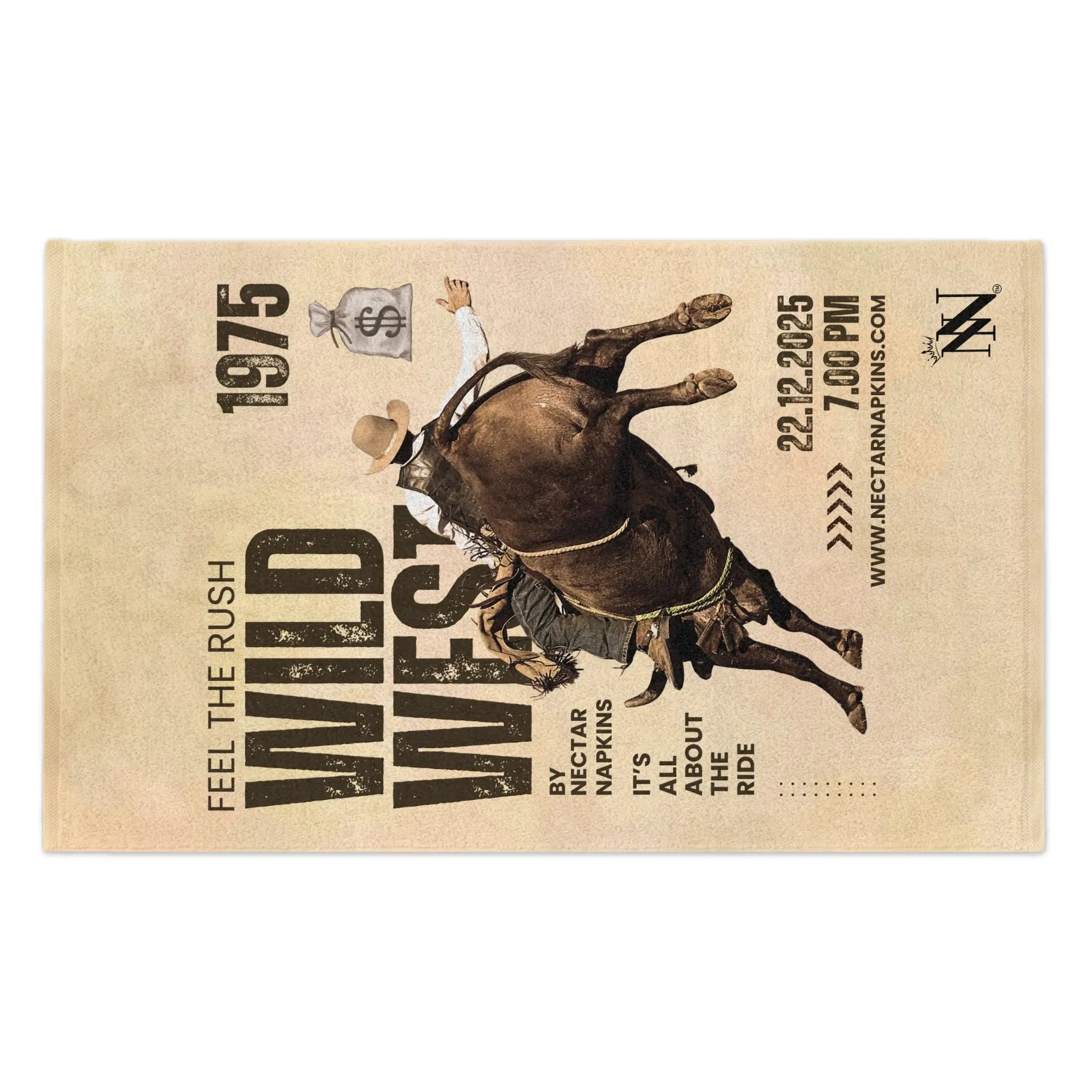 Wild West Poster | Mix & Match Soft Fun-Flirty Lovers’ Towels