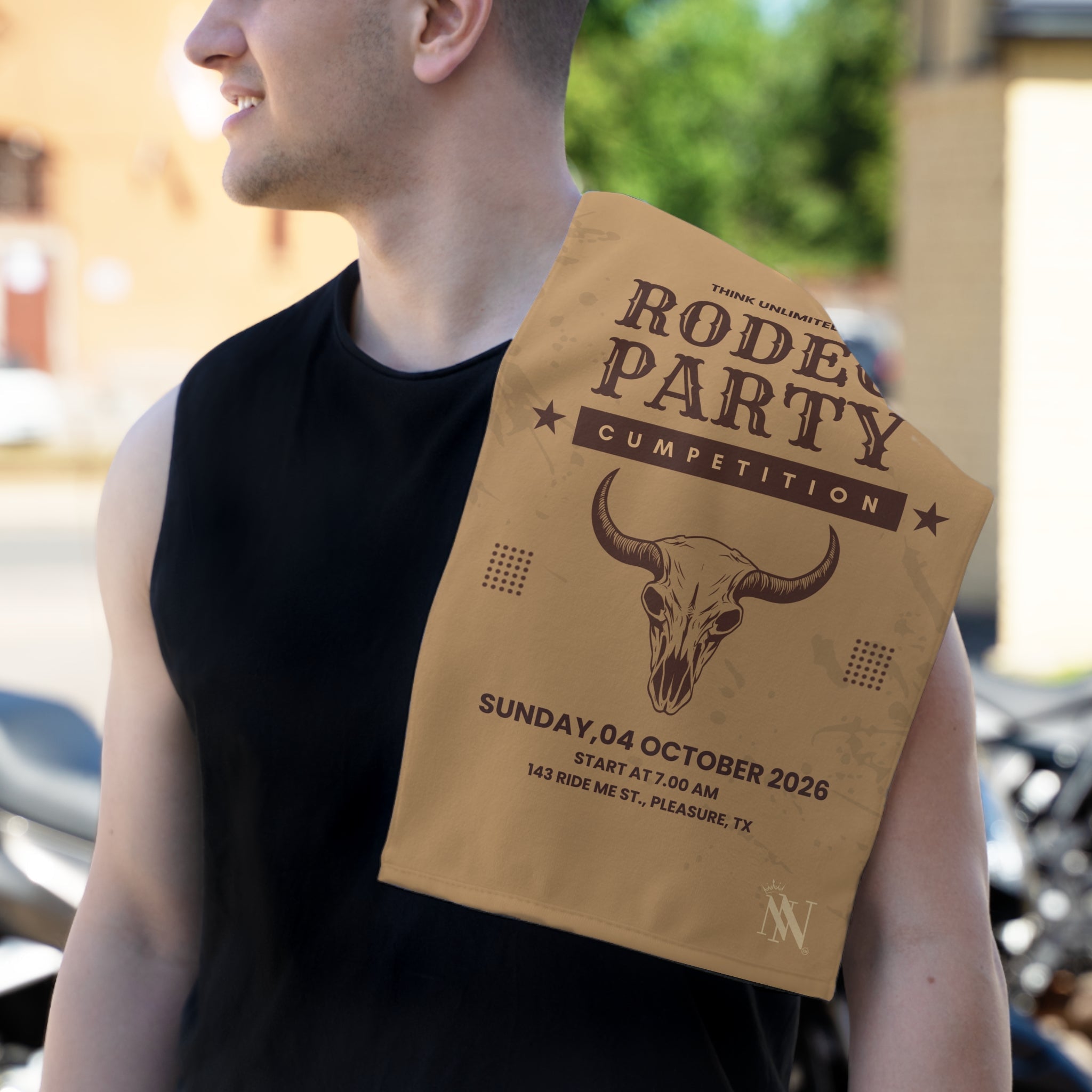 Rodeo Party Cumpetition Luxury Super Soft Couples Love Sex Towel