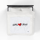Girl Loves Boy! | Mix & Match Velveteen Fun-Flirty Lovers’ Blankets