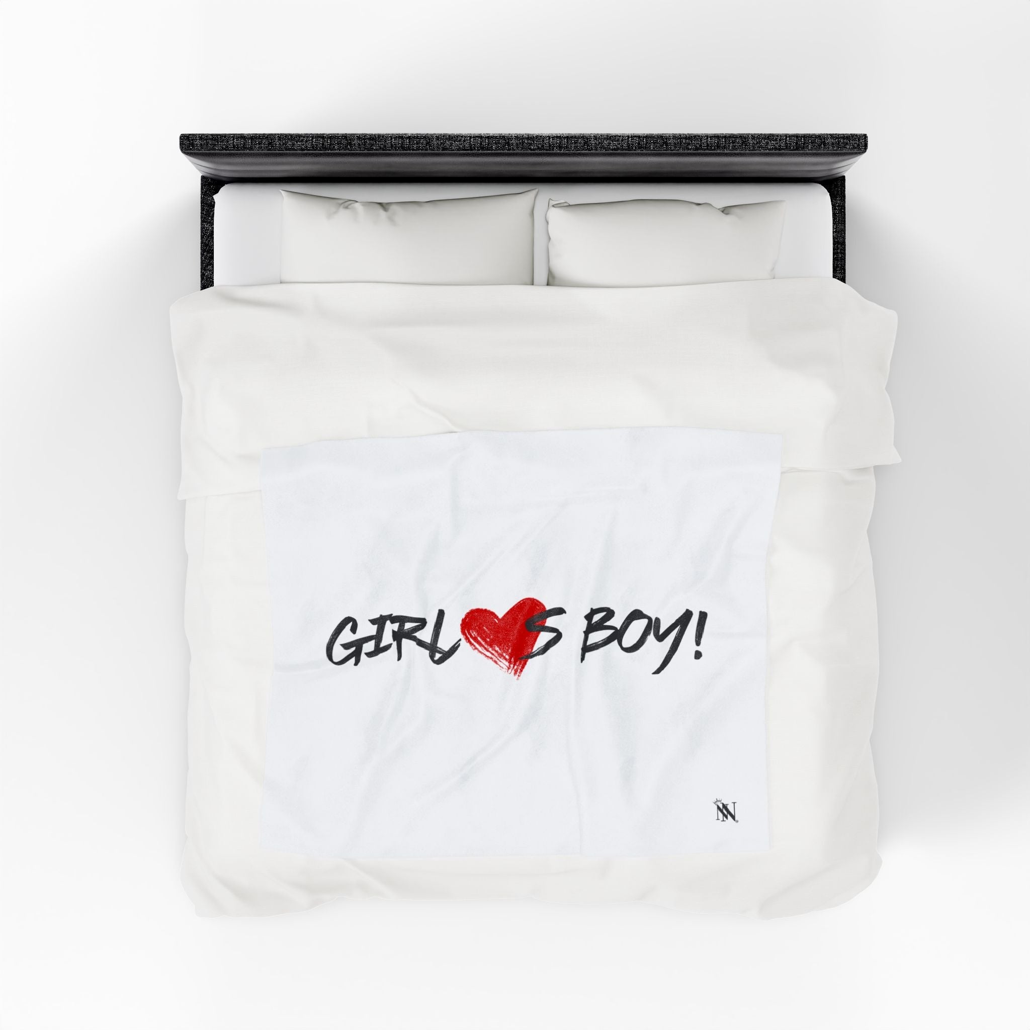 Girl Loves Boy! | Mix & Match Velveteen Fun-Flirty Lovers’ Blankets