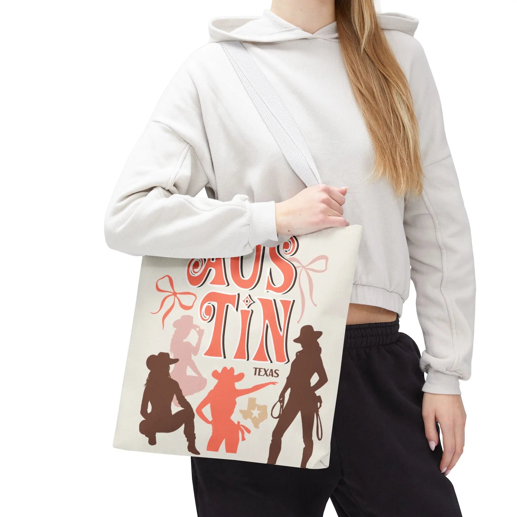 Austin Texas Cowgirl Tote Bag
