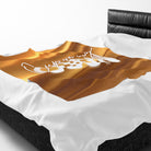 Cumming Soon 24k Gold Print Romantic Lovers Gifts Blanket