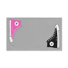 His Hers Sneaker Shareable Light Grey | Mix & Match Original Fun-Flirty Lovers’ Towels