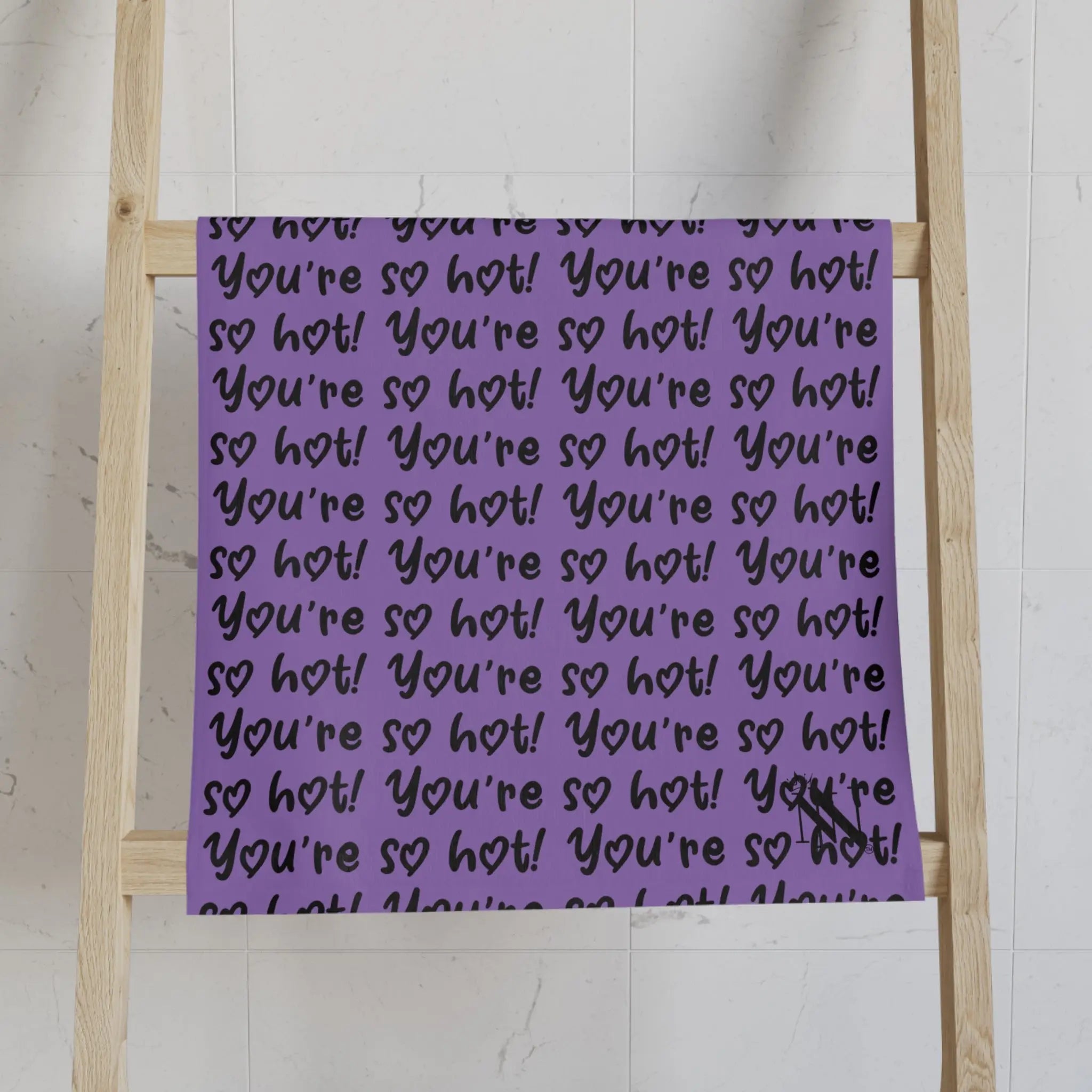 You’re So Hot! Patterned Light Purple | Nectar Napkins Classic Fun-Flirty Lovers’ Colored Towels