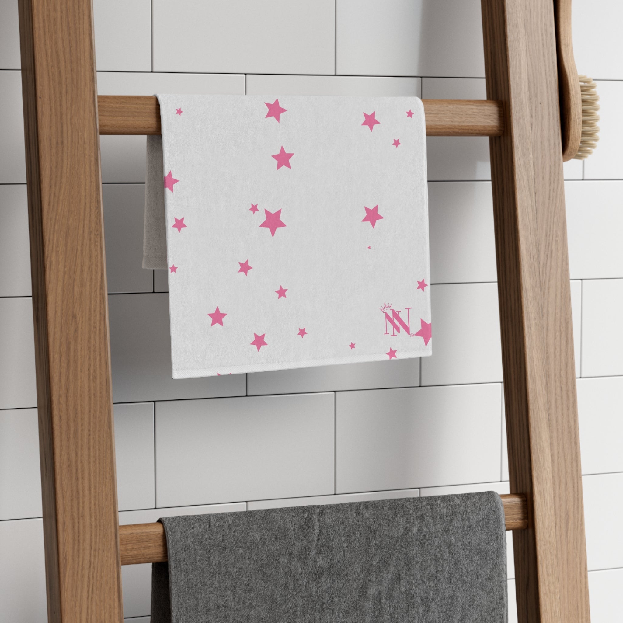 Pink Star Pattern | Mix & Match Soft Fun-Flirty Lovers’ Towels