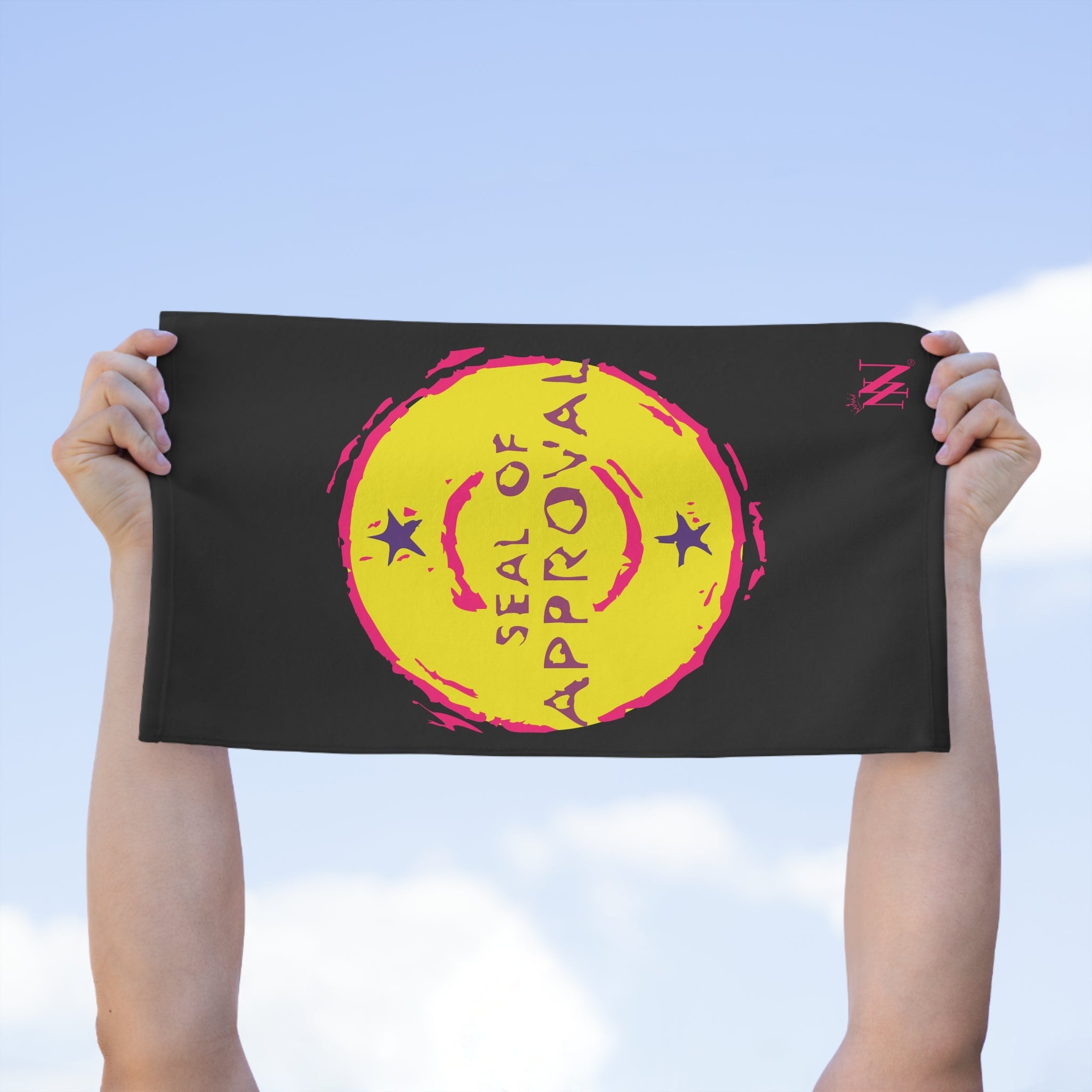 Seal of Approval Black | Mix & Match Soft Fun-Flirty Lovers’ Towels