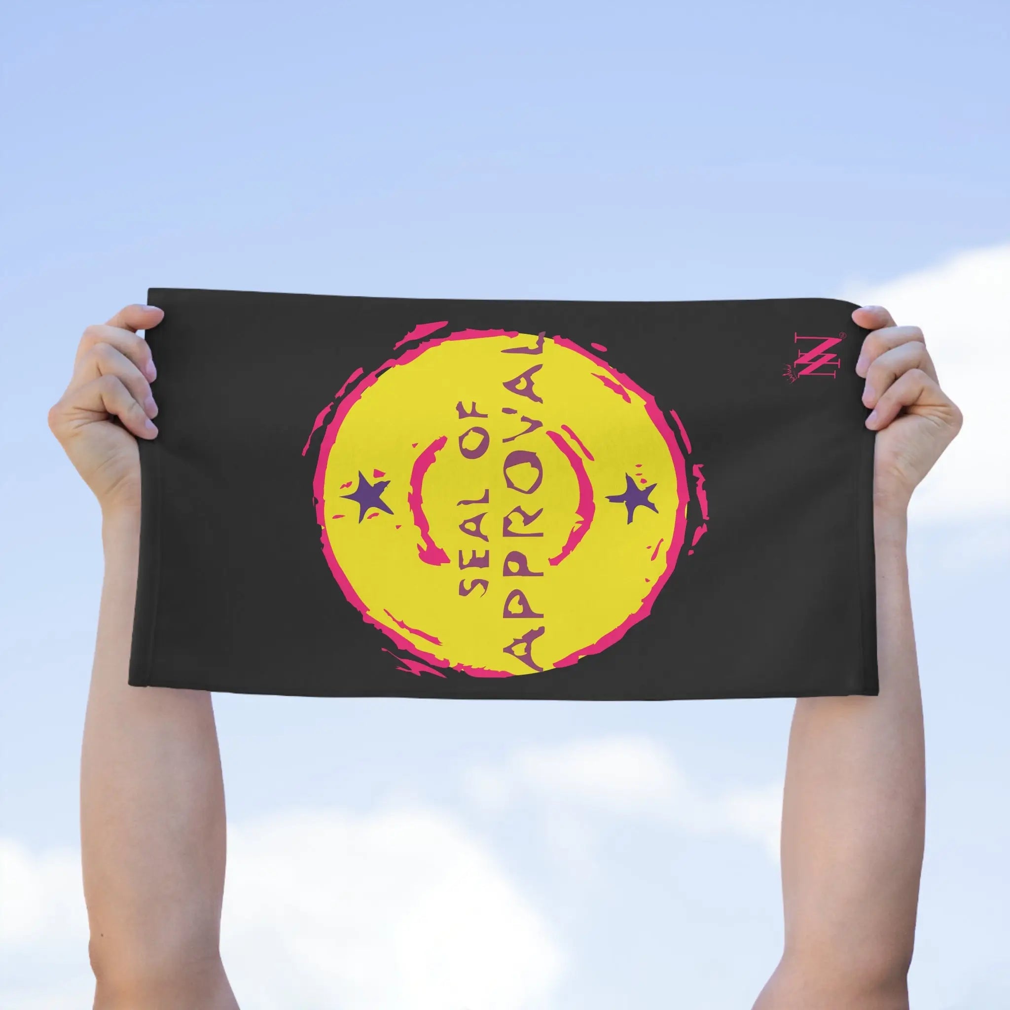 Seal of Approval Black | Mix & Match Soft Fun-Flirty Lovers’ Towels