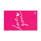 Love You with a Heart Cum Towel