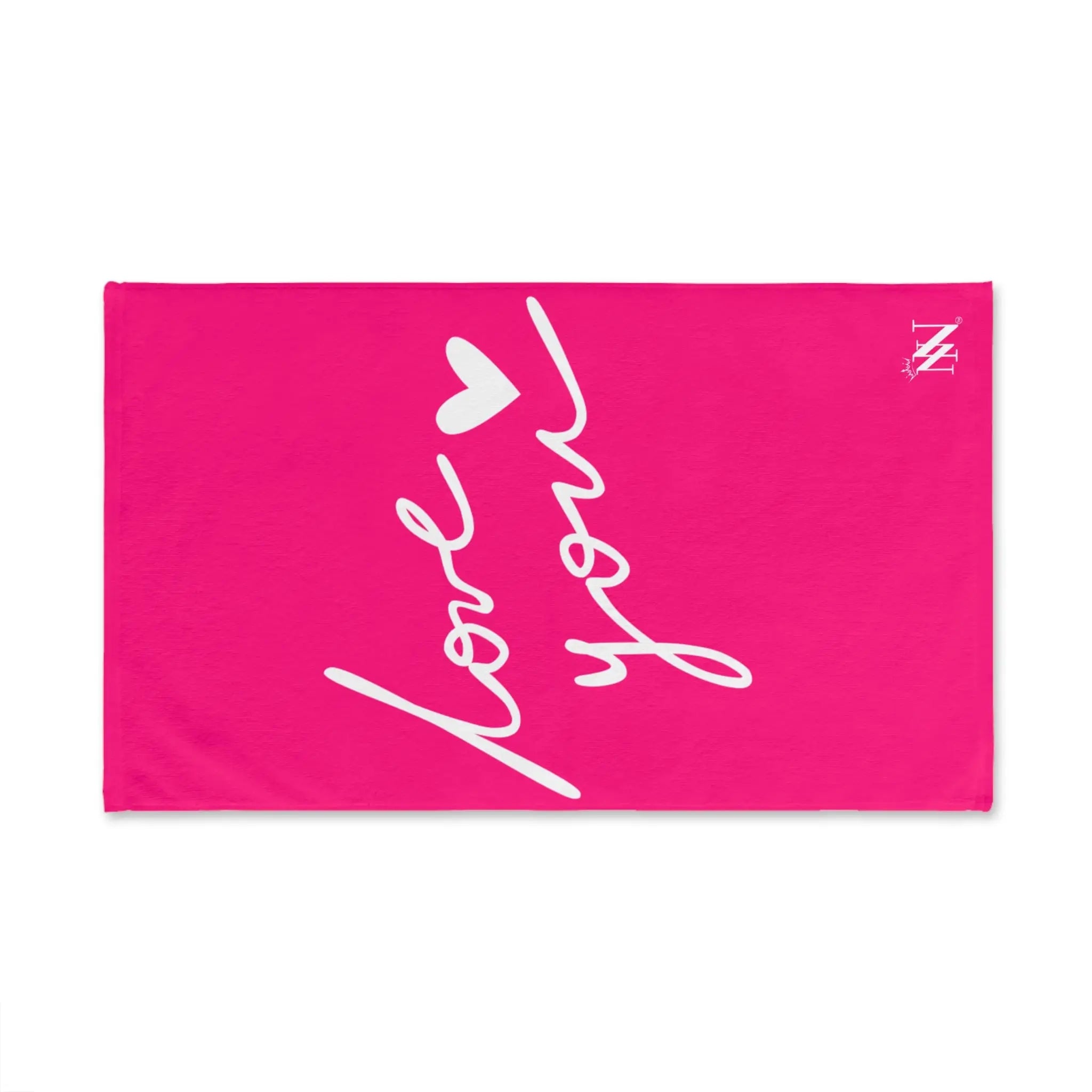 Love You with a Heart Cum Towel