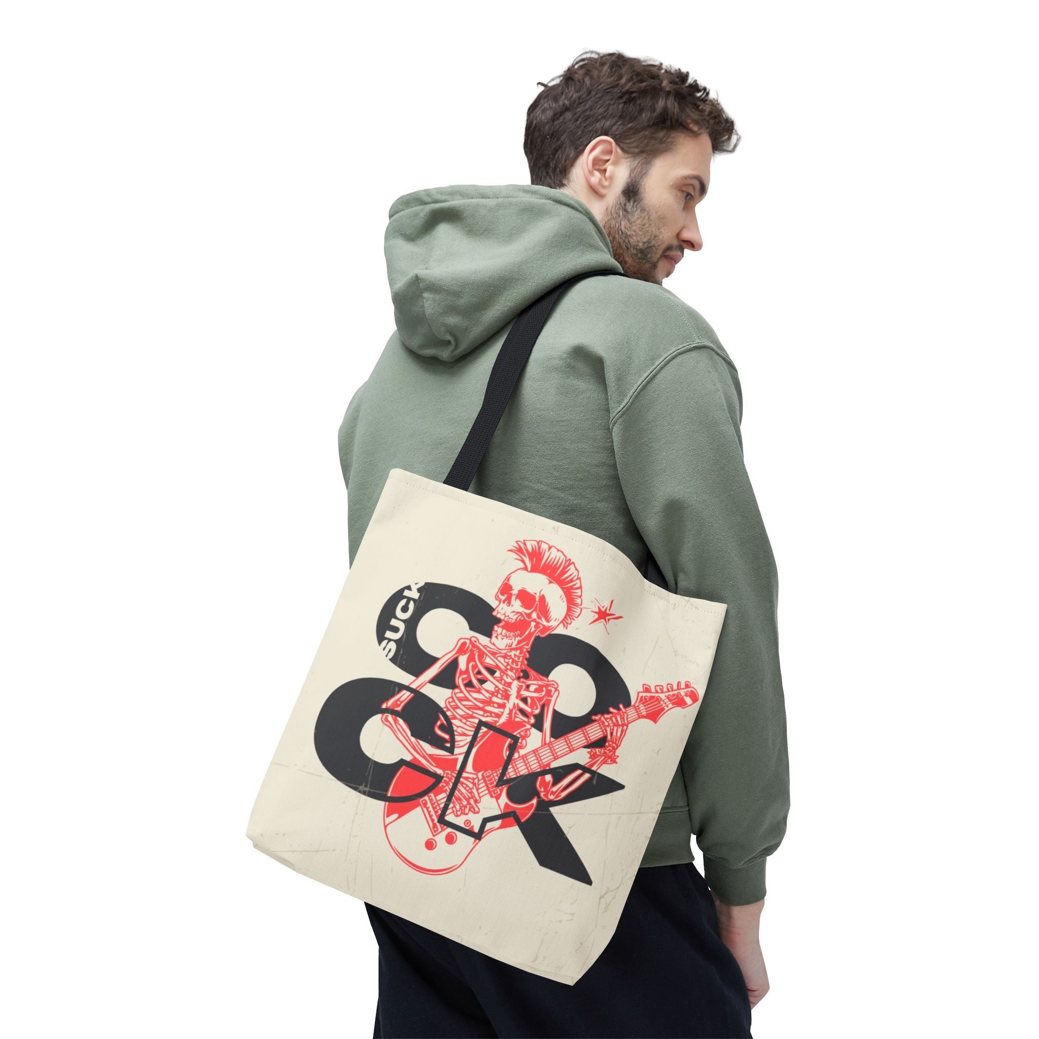 Suck Cock Skull Rocker Love Tote Bag