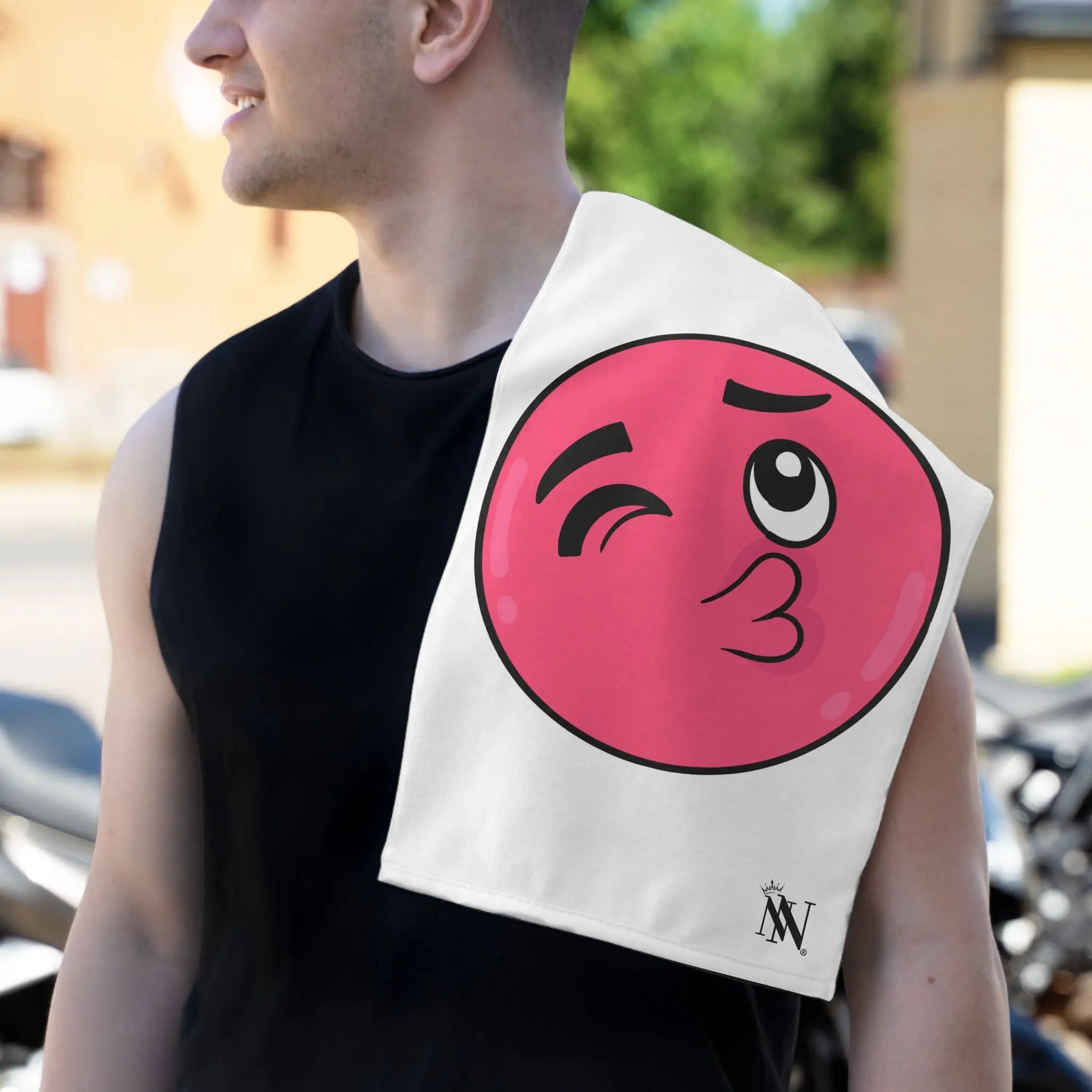 Smoochie Love Emoji Sex Towel