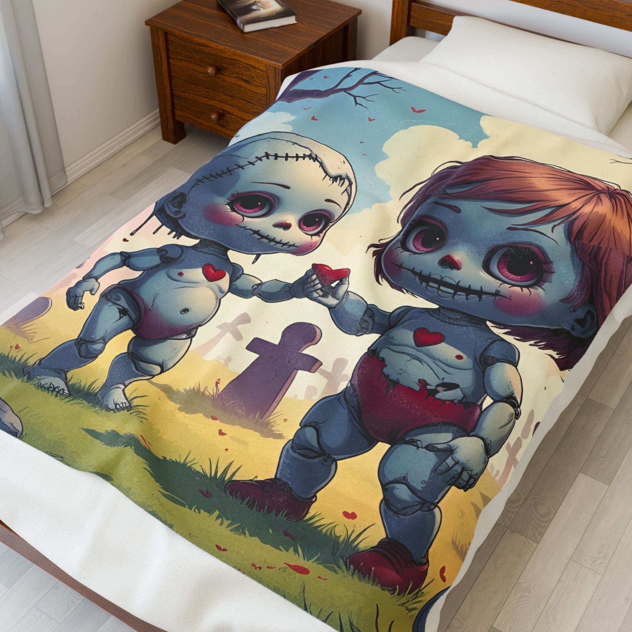 Dead Dolls Love | Mix & Match Soft Fun-Flirty Lovers’ Blankets
