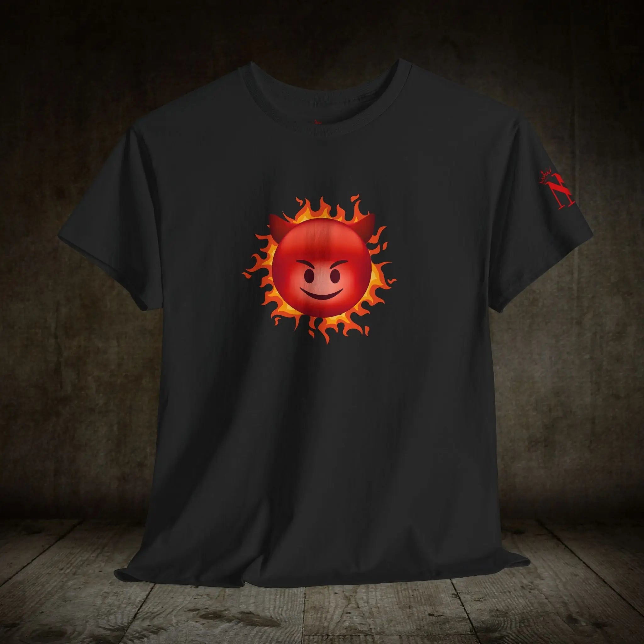 Red Hot Naughty Devil Emoji | Mix & Match 100% Cotton Unisex Fun-Flirty Lovers’ Tees
