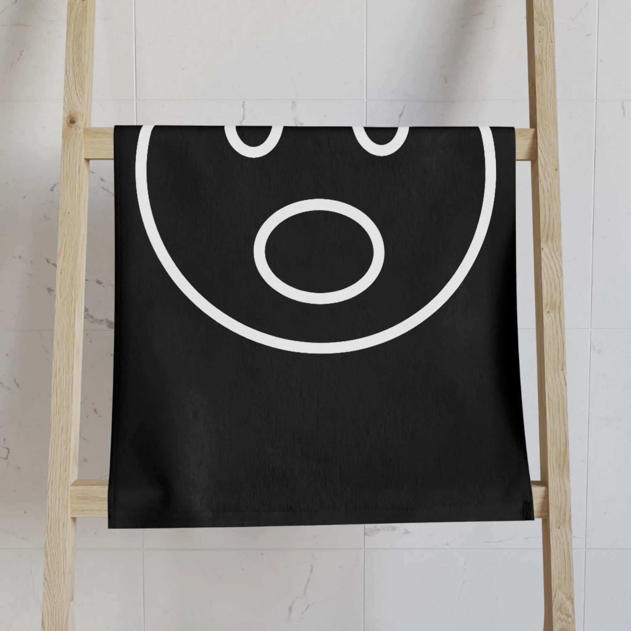 Surprised Emoji Black | Mix & Match Classic Fun-Flirty Lovers’ Towels