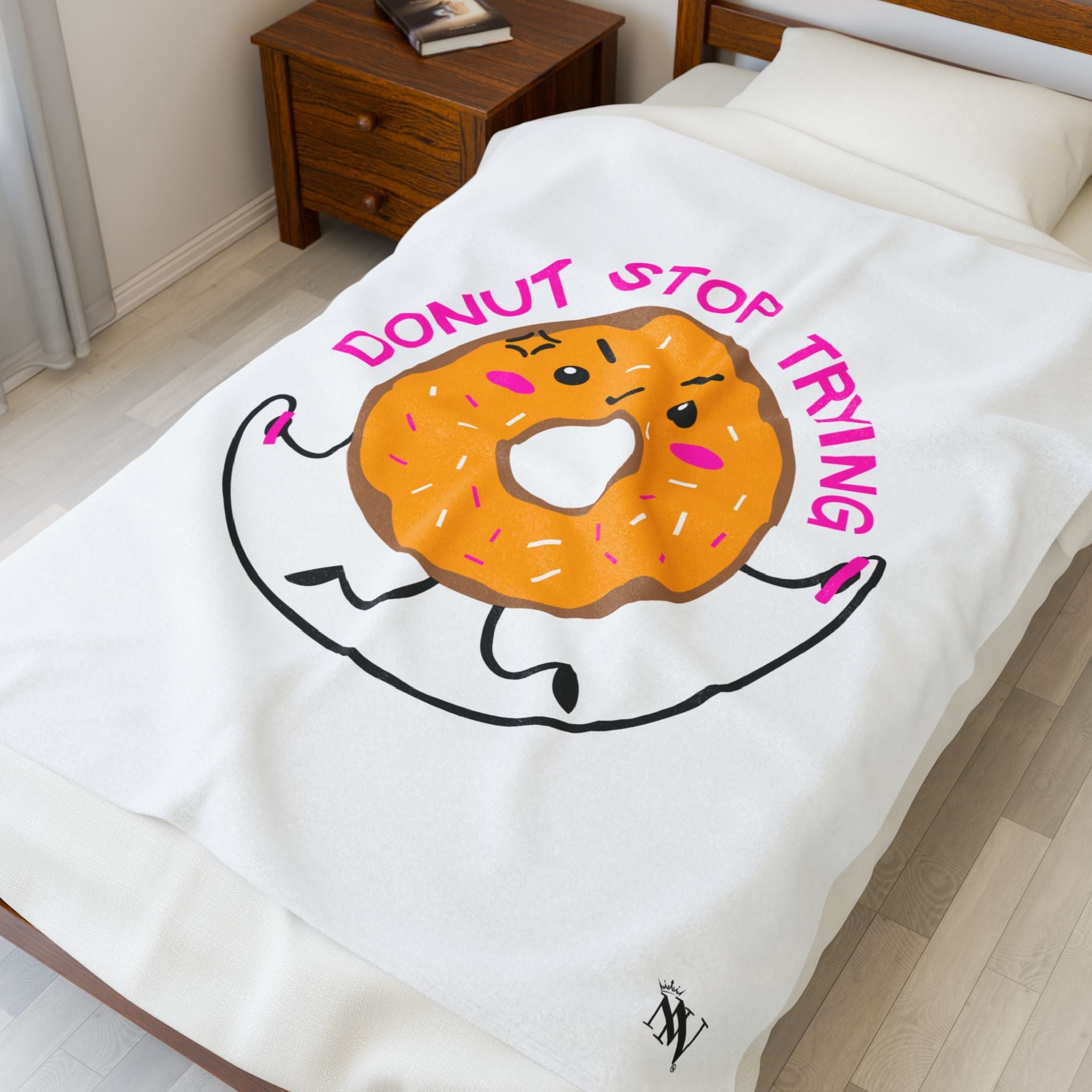 Donut Stop Trying | Mix & Match Fun-Flirty Lovers’ Blankets