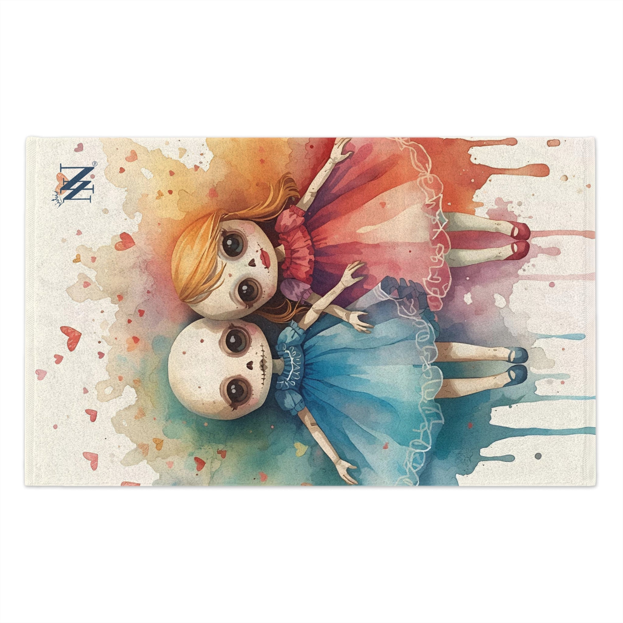 I Just Love Her Dolls Print | Mix & Match Soft Fun-Flirty Lovers’ Towels