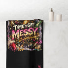 Time to Get Messy Party Extra Large Towel