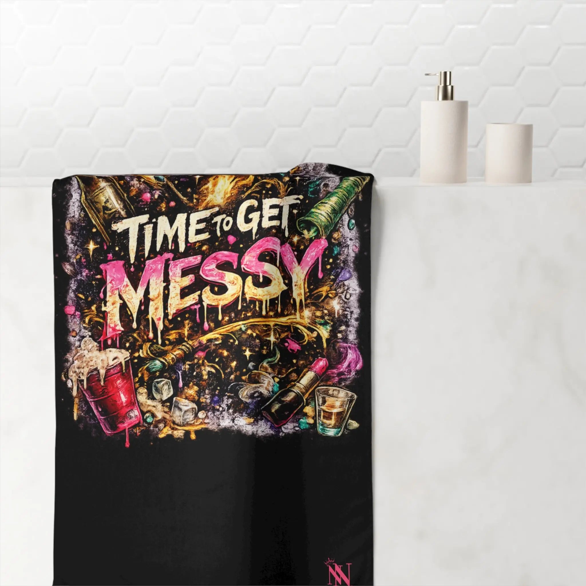 Time to Get Messy Party Extra Large Towel