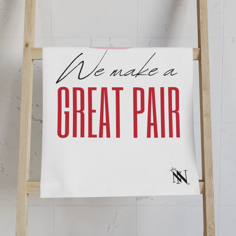 We Make a Great Pair Shoes | Mix & Match Classic Fun-Flirty Lovers’ Towels