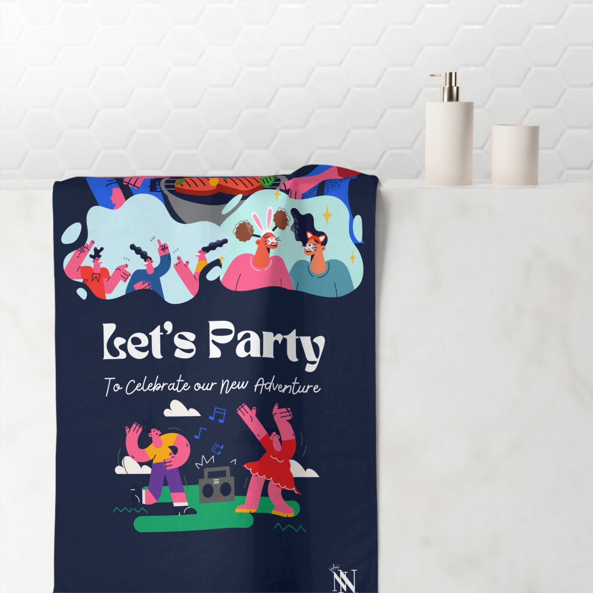 Let’s Party | Mix & Match XL Fun-Flirty Lovers’ Towels