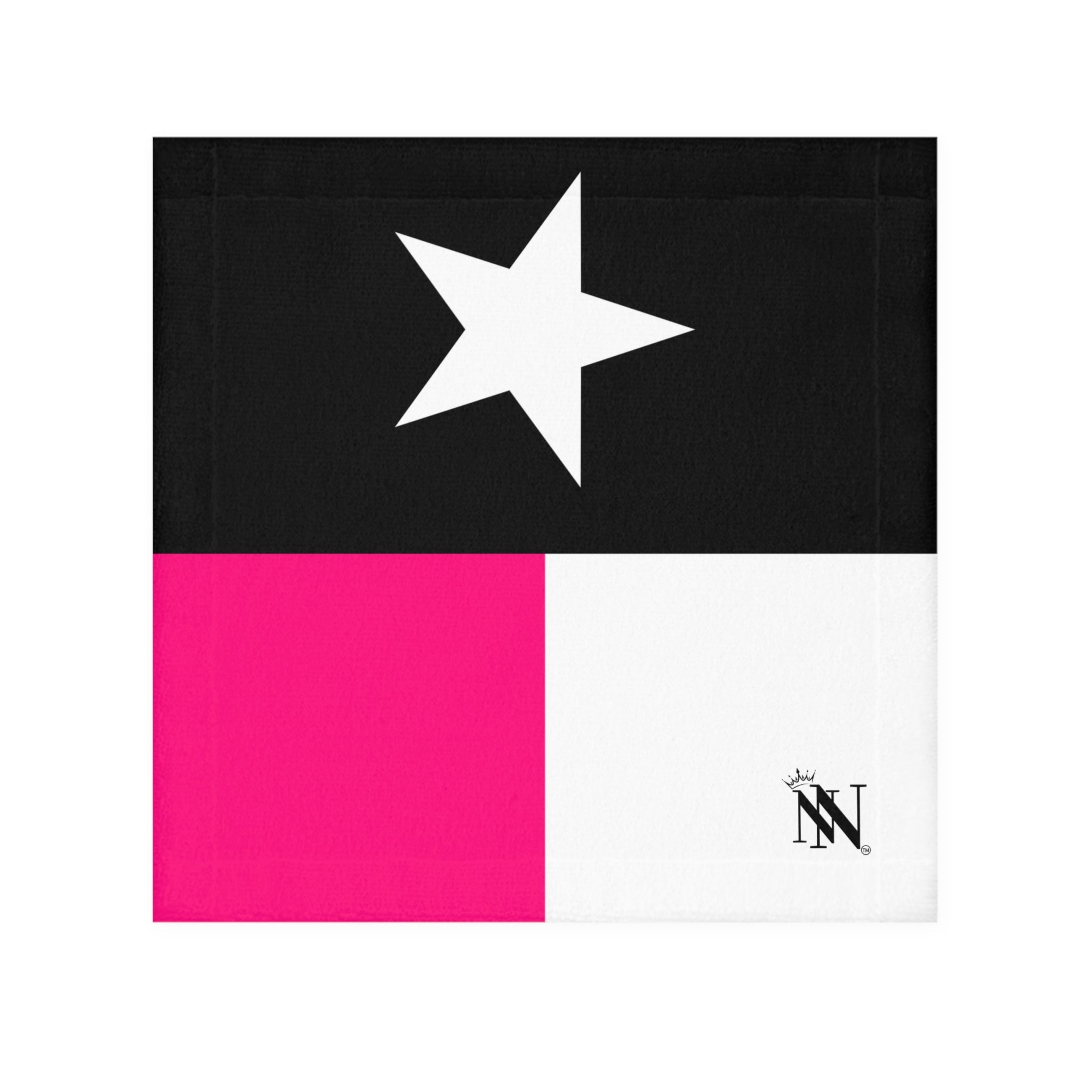 Signature Pink & Black Texas Flag Microfiber Towel for Sex