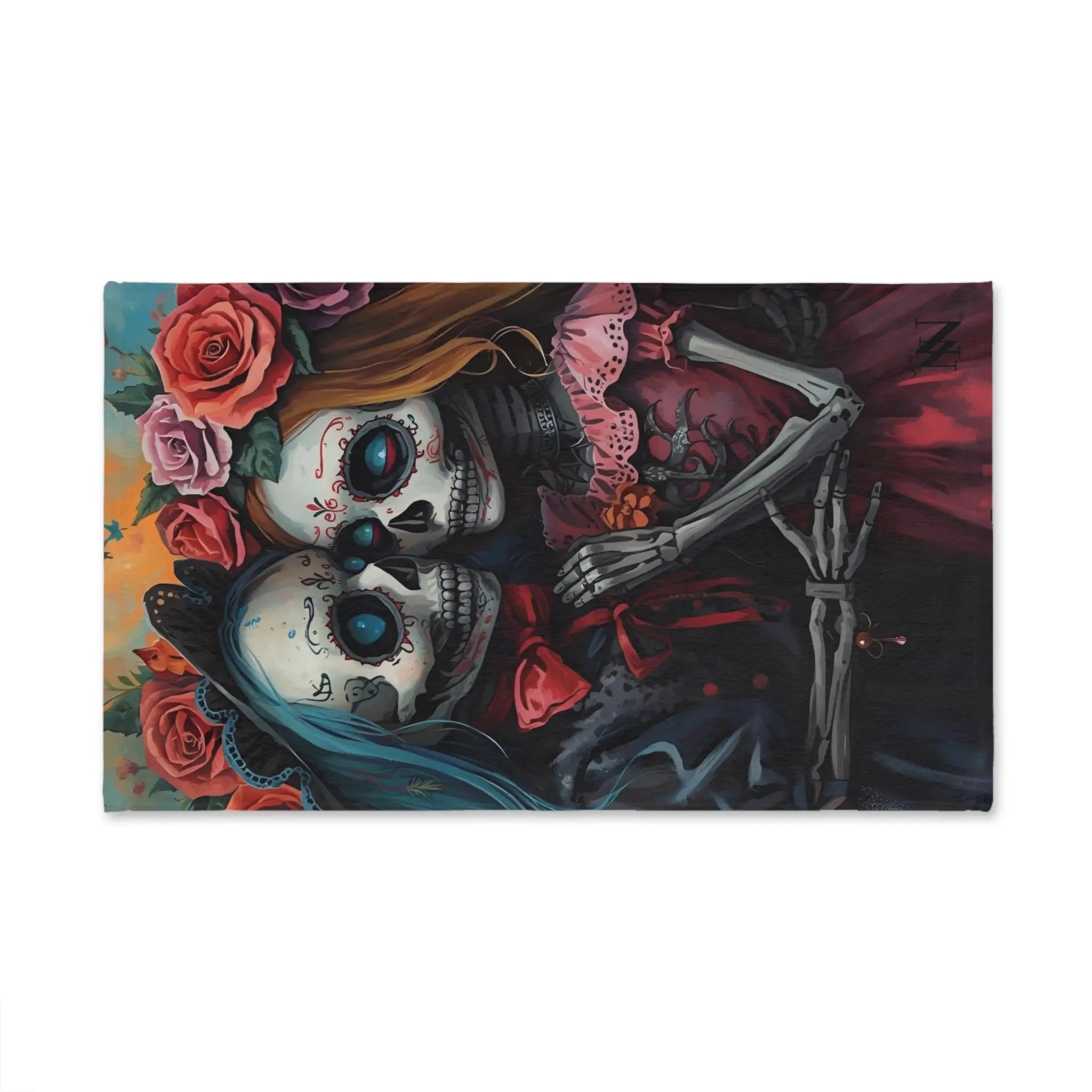 Traditional El Día de los Muertos Dolls | Mix & Match Original Fun-Flirty Lovers’ Towels
