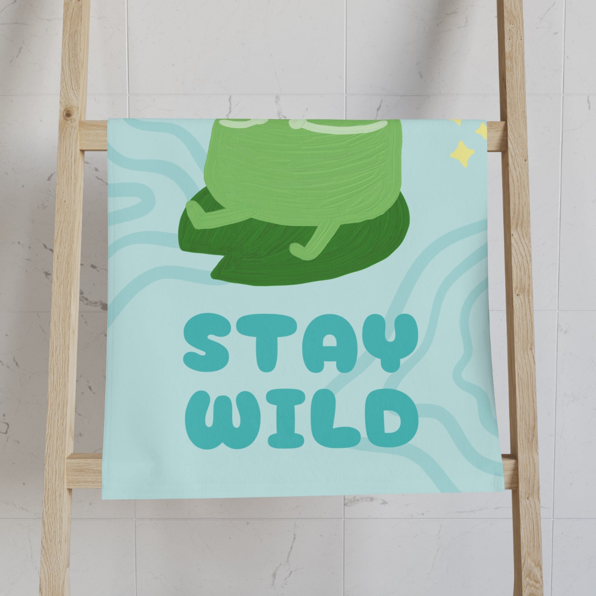 Stay Wild Cut Frog | Mix & Match Classic Fun-Flirty Lovers’ Towels