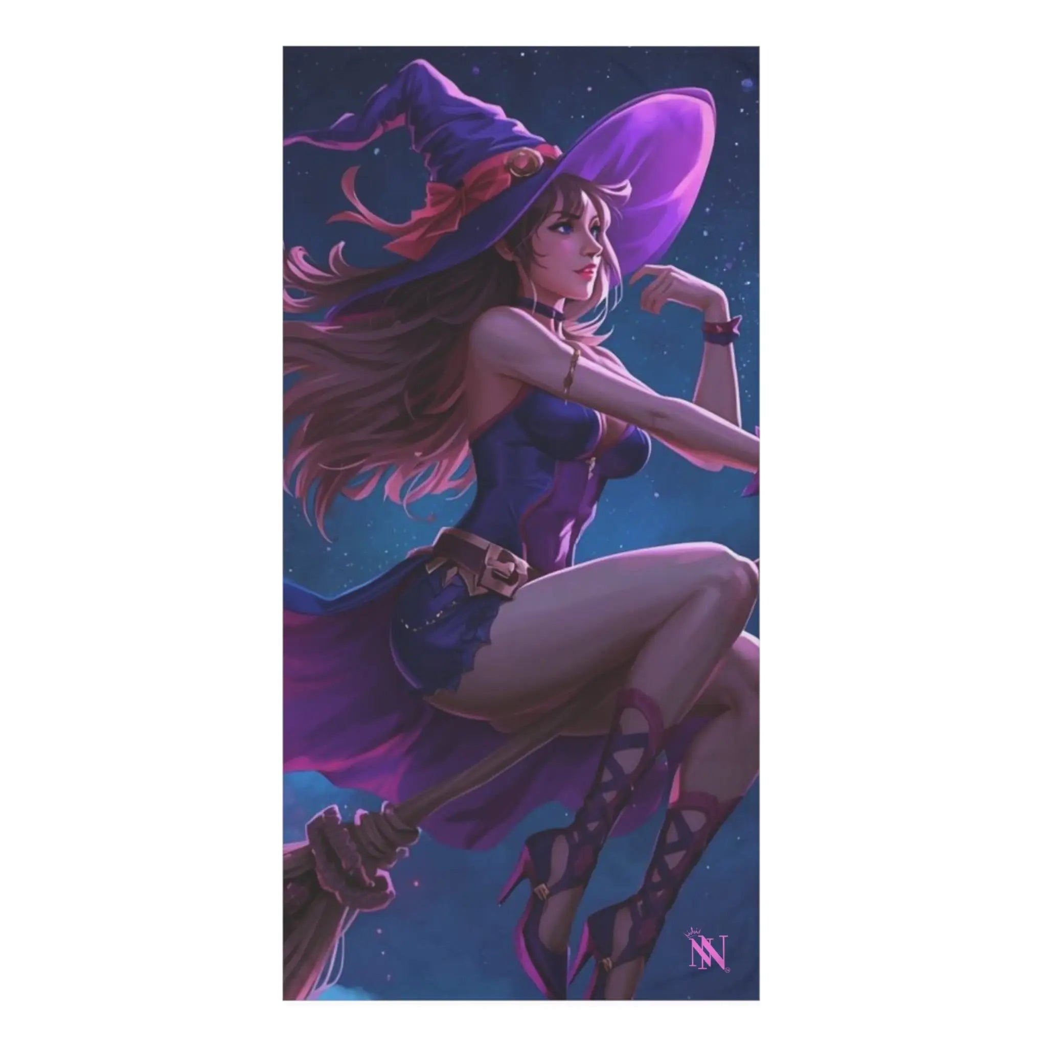 Flying Witch Broomstick Fantasy Women Extra Large Sex Towel