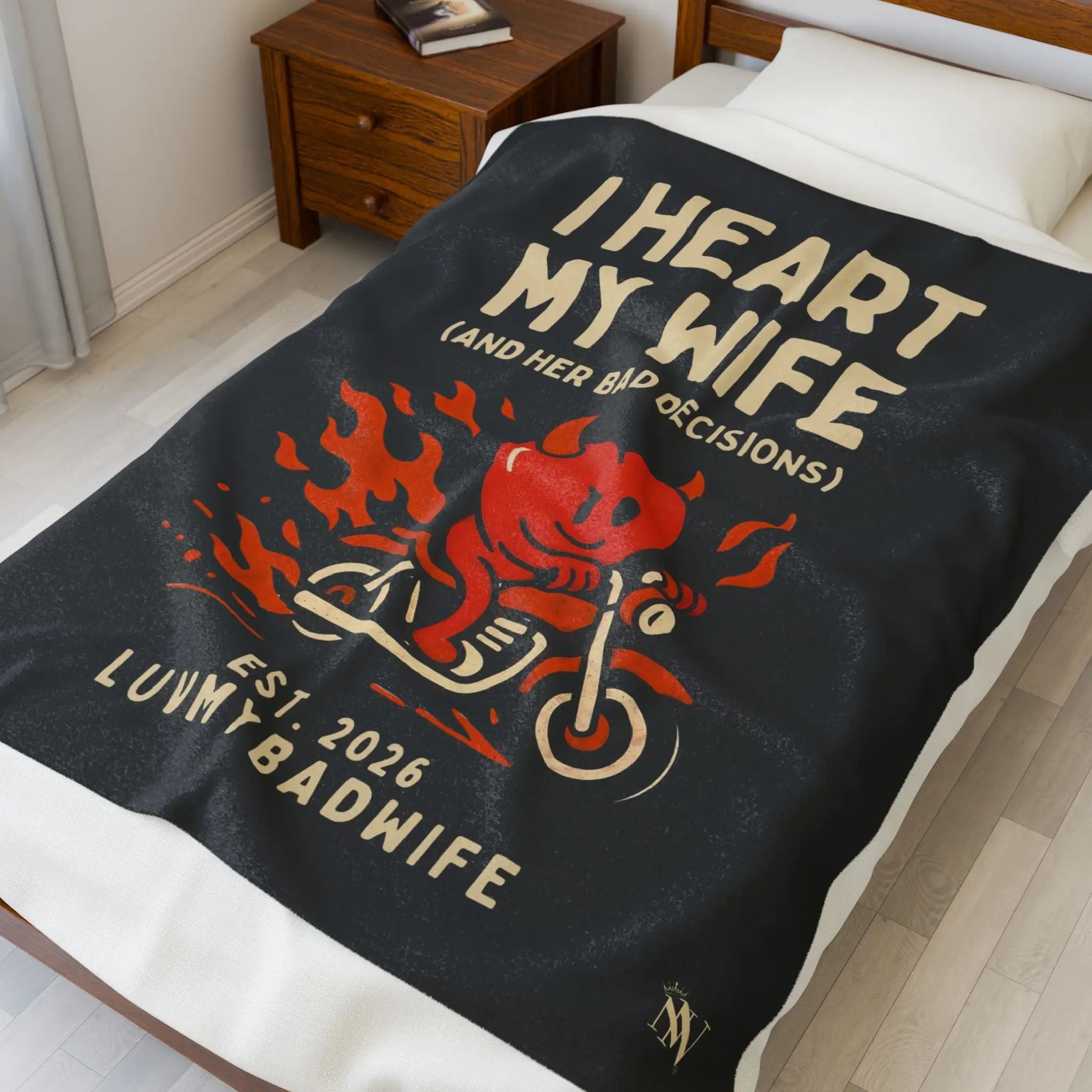 I Heart My Wife | Mix & Match Soft Fun-Flirty Lovers’ Blankets