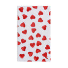 Fun Puffy Red Heart Pattern Cum Towel