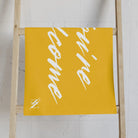 Simply You’re Welcome Yellow Cum Towel