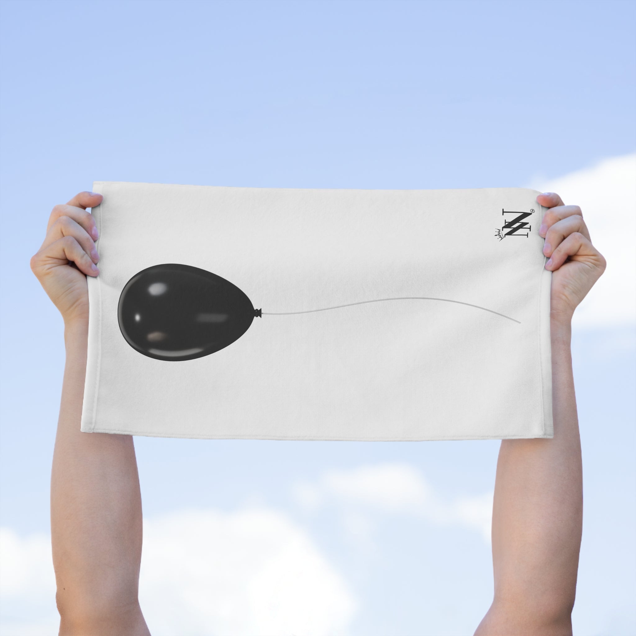 Single Black Party Balloon | Mix & Match Soft Fun-Flirty Lovers’ Towels