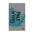 Traditional Make Waves Grey | Mix & Match Original Fun-Flirty Lovers’ Towels
