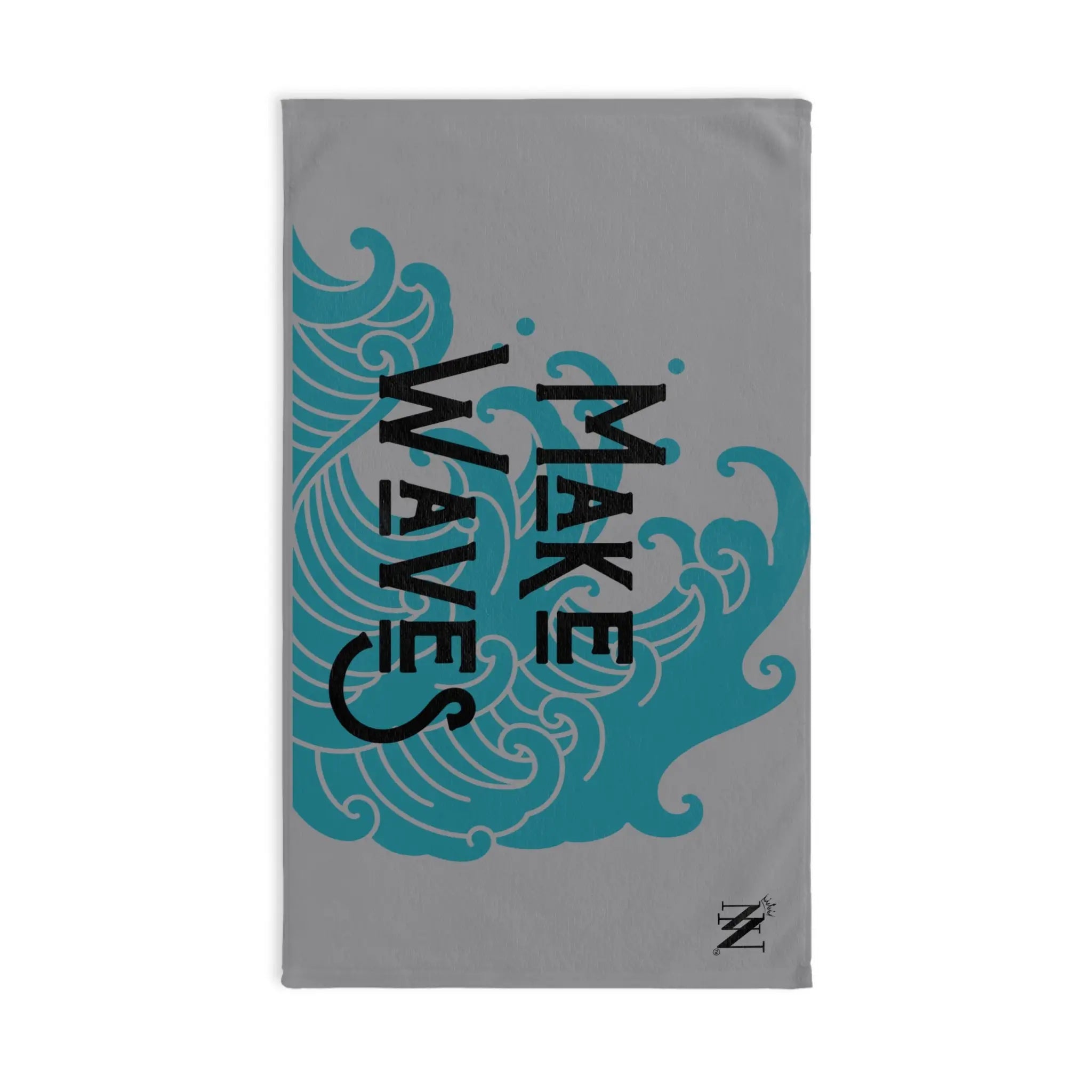 Traditional Make Waves Grey | Mix & Match Original Fun-Flirty Lovers’ Towels