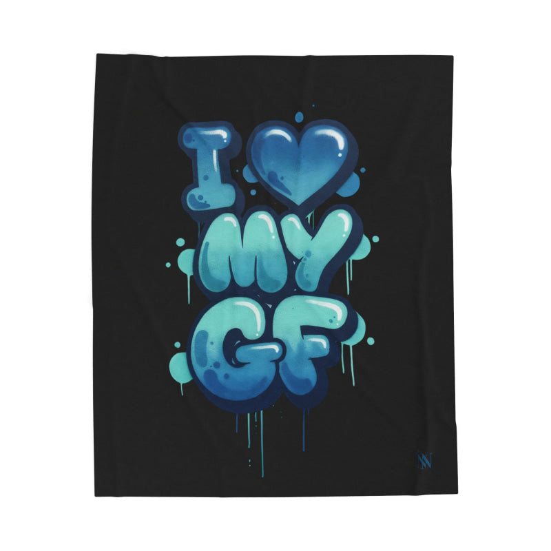 I Heart My GF Tagged | Mix & Match Soft Fun-Flirty Lovers’ Blankets