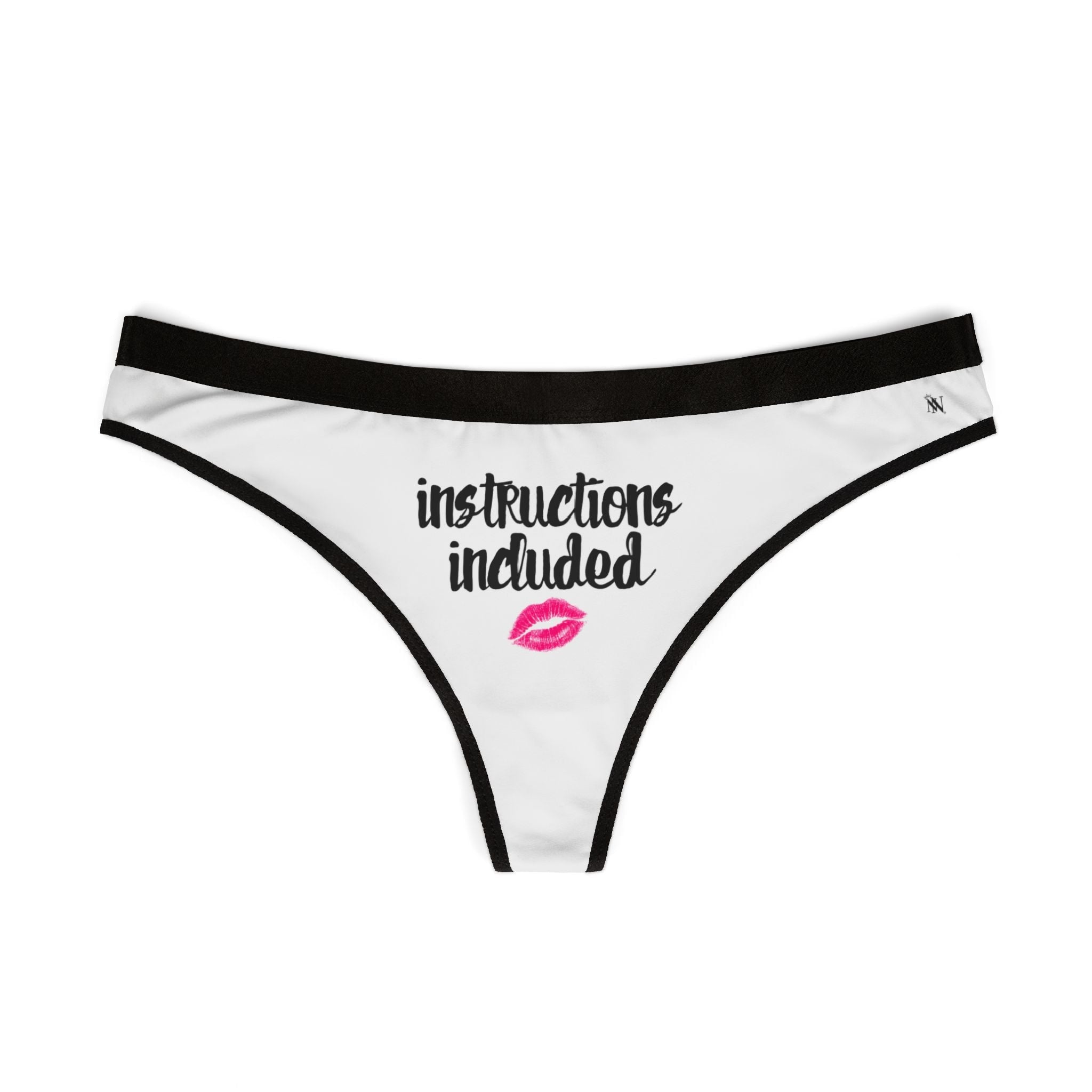 Instructions Included | Mix & Match Women’s Fun-Flirty Lovers’ Thongs