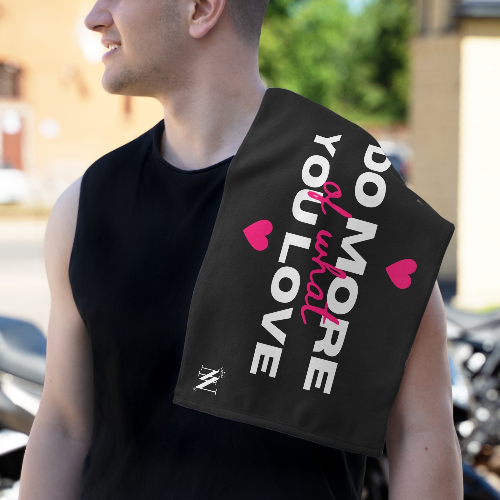Do More of What You Love Hearts Sex Towel