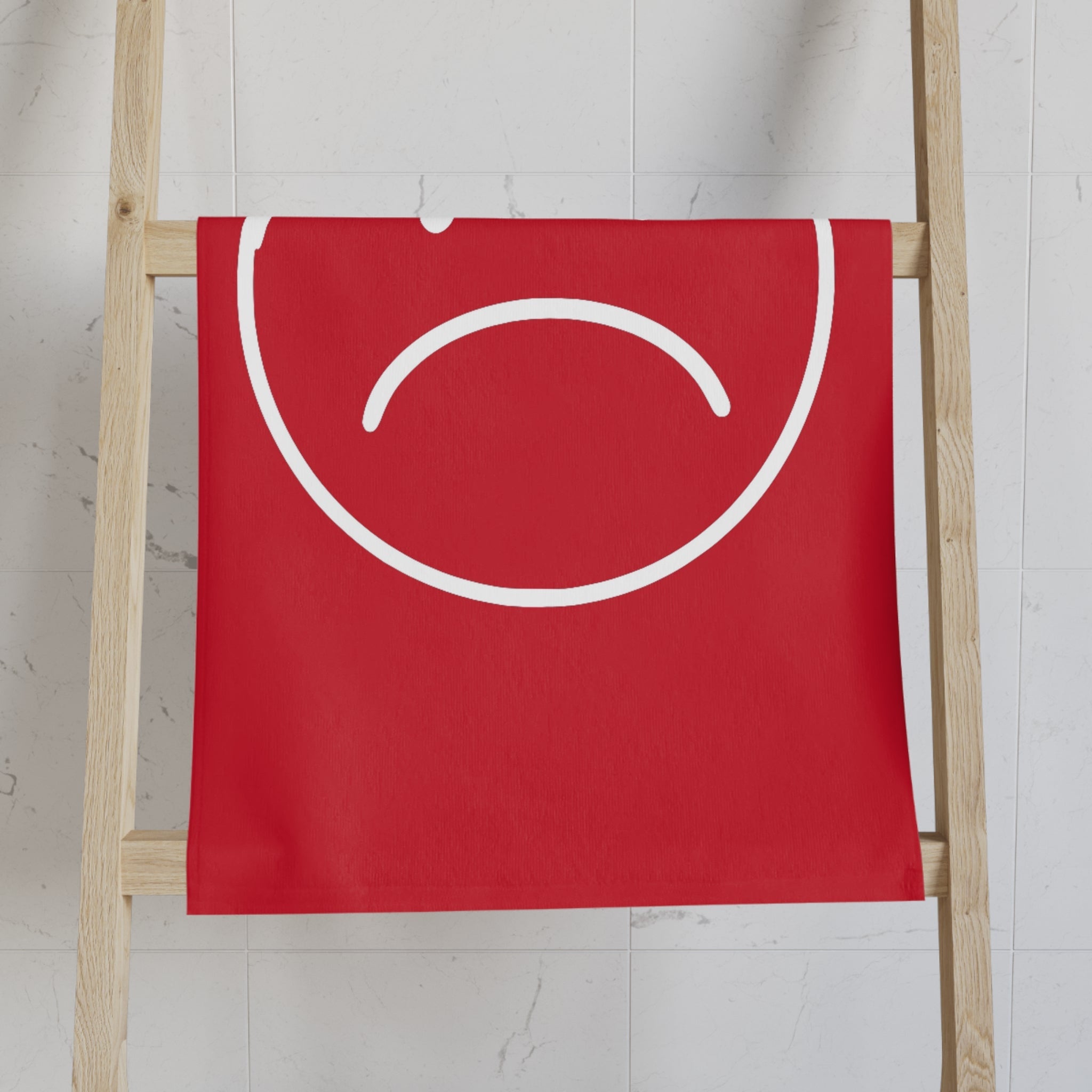 Sad Emoji Red Cum Towel