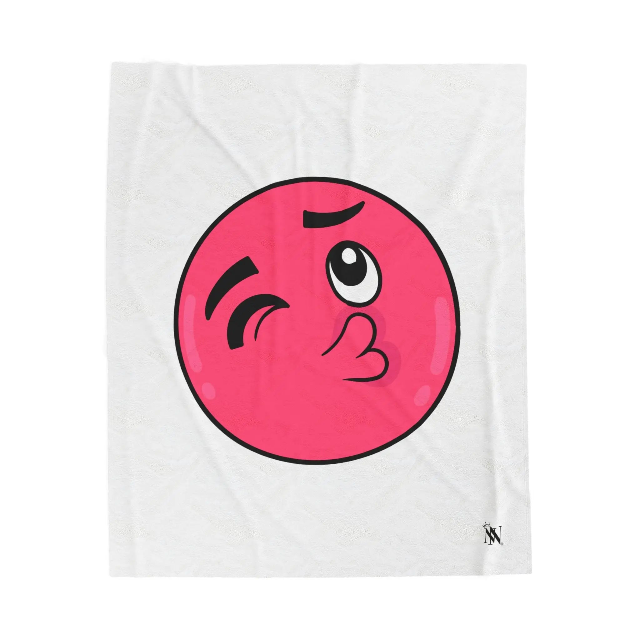 Smoochie Love Emoji Blanket