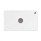 Small Black Bullseye Target | Mix & Match Classic Fun-Flirty Lovers’ Towels