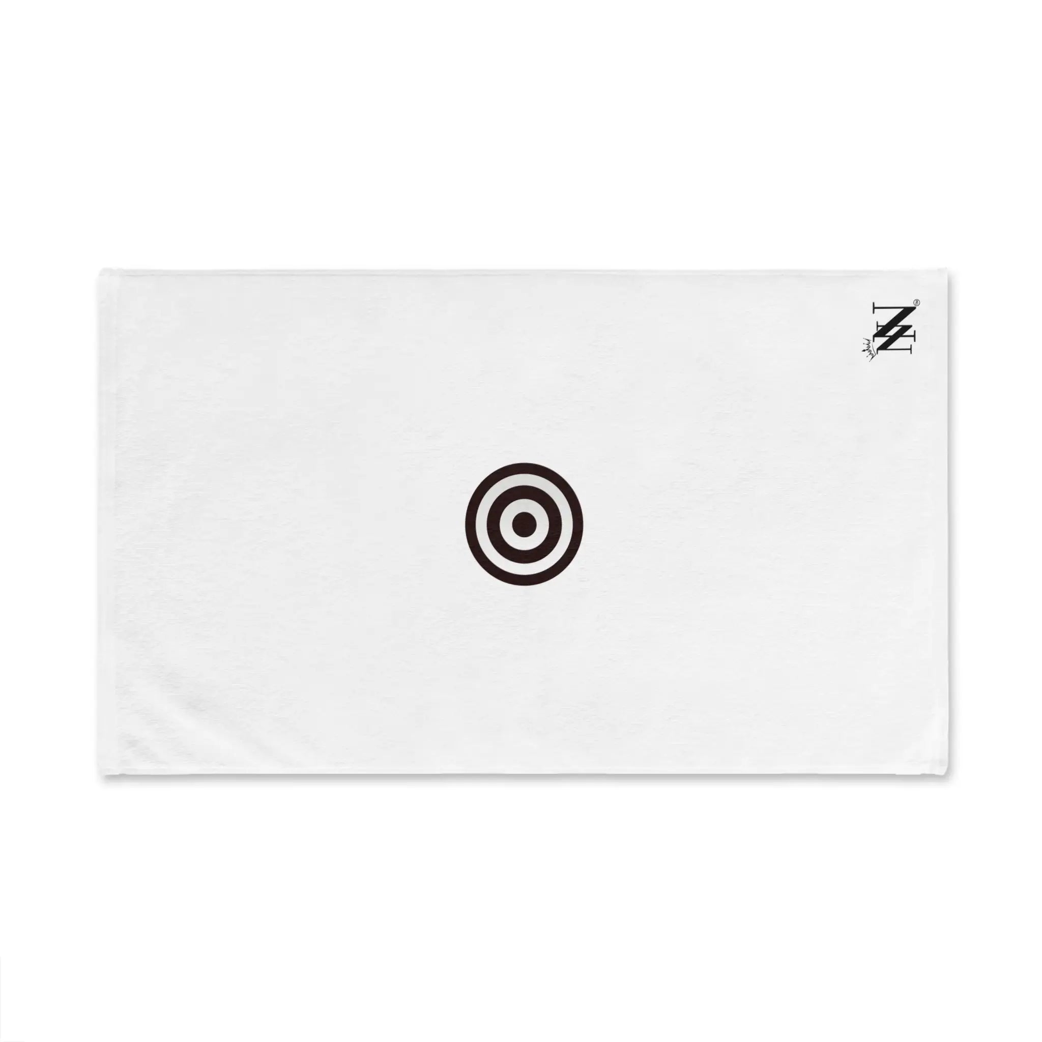 Small Black Bullseye Target | Mix & Match Classic Fun-Flirty Lovers’ Towels