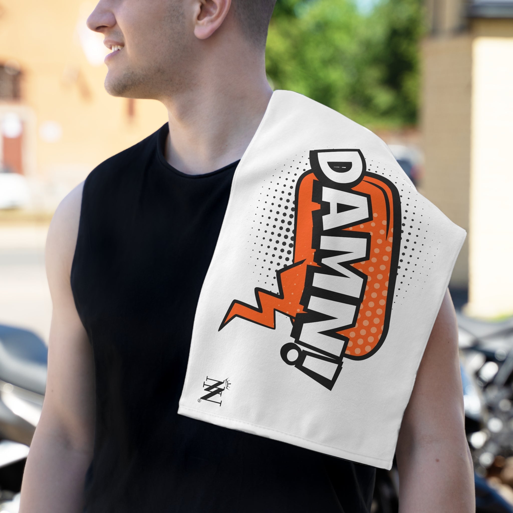 Thinking Damn! Cartoon Fun | Mix & Match Soft Fun-Flirty Lovers’ Towels