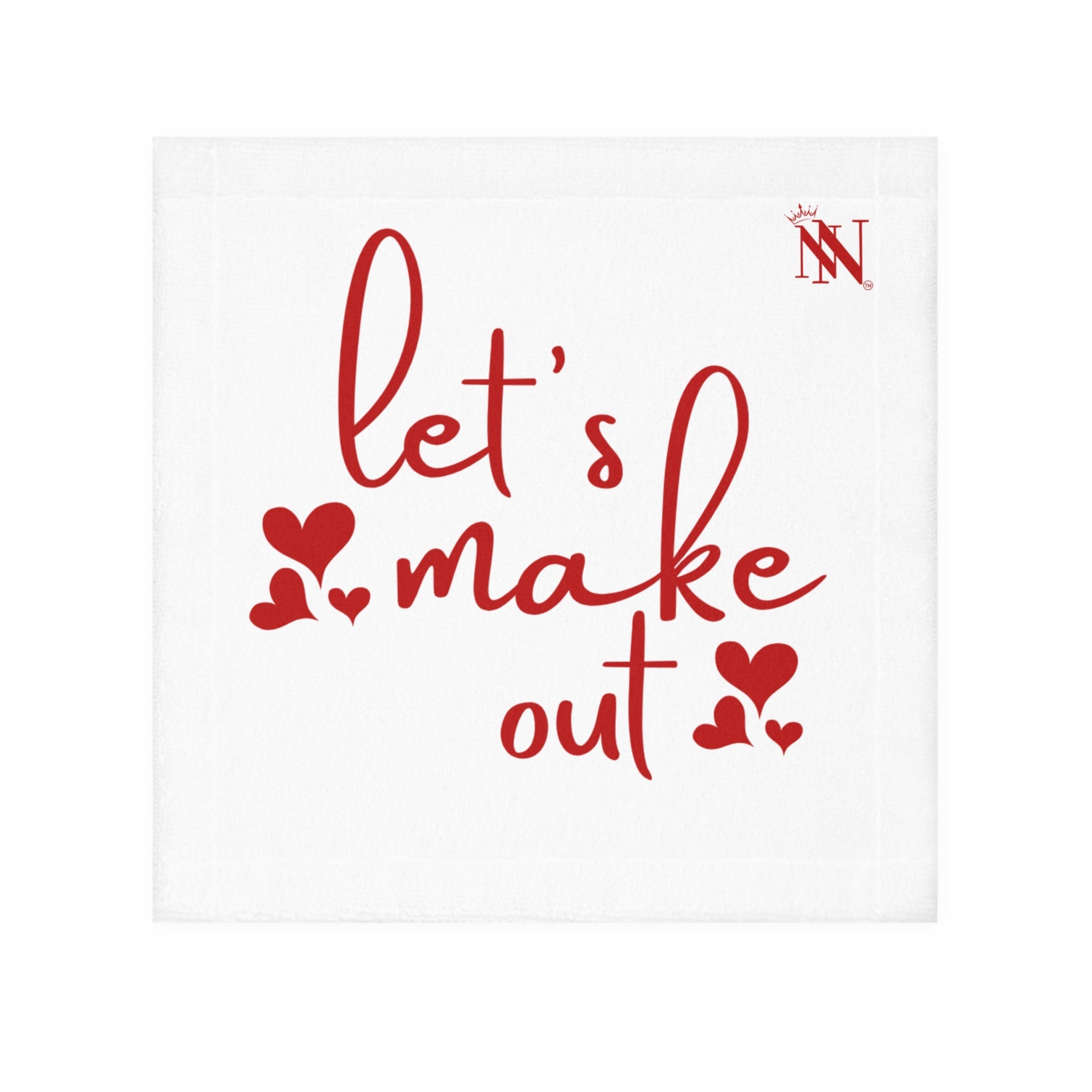 Let’s Make Out Hearts Cum Rag