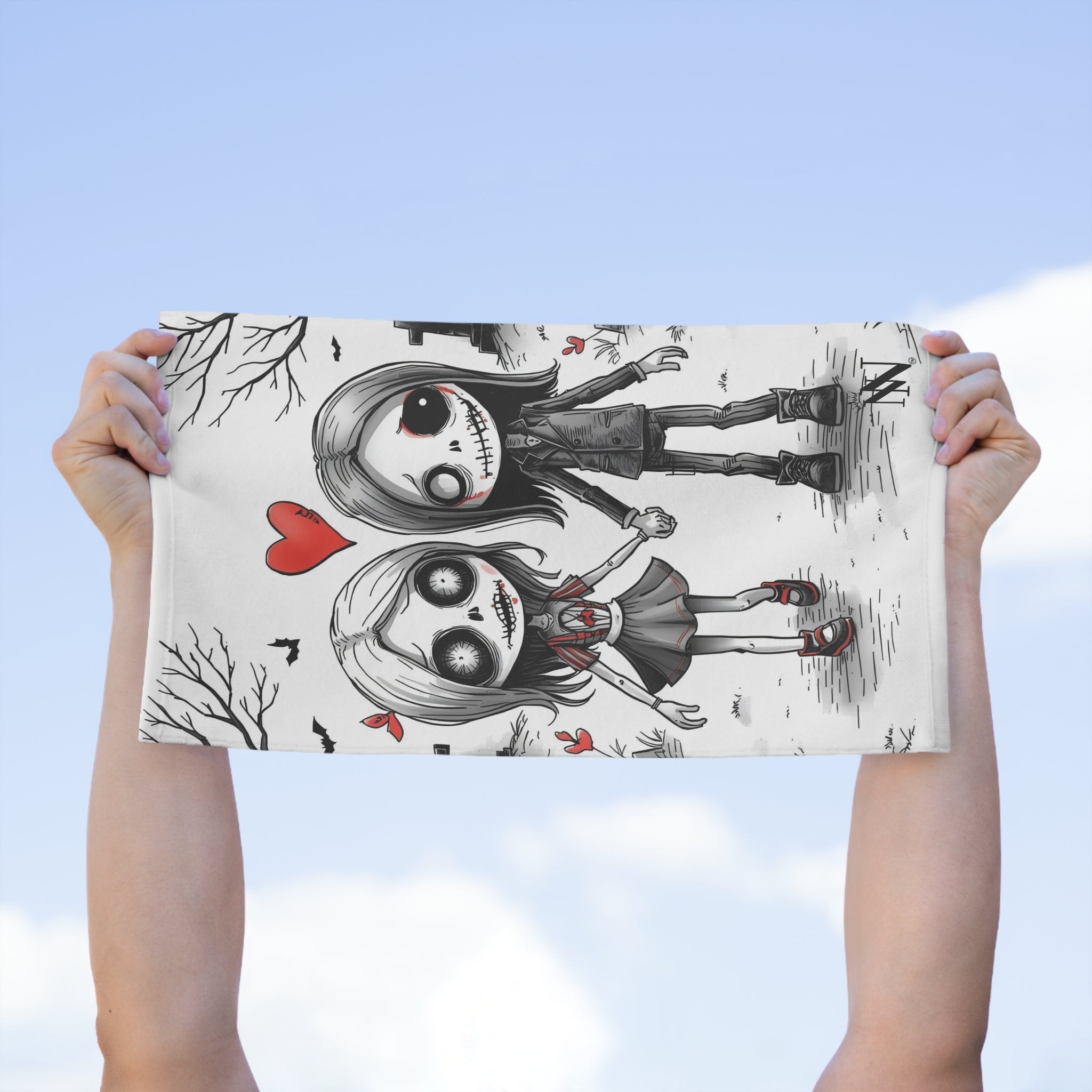 Even in Death | Mix & Match Soft Fun-Flirty Lovers’ Towels