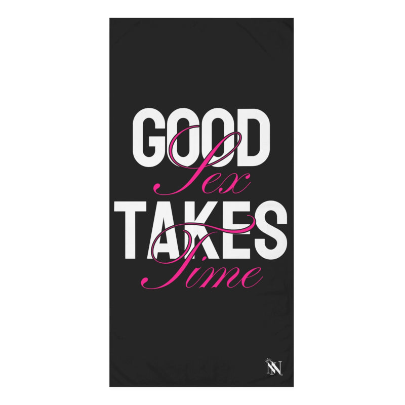 Good Sex Takes Time | Mix & Match XL Fun-Flirty Lovers’ Towels