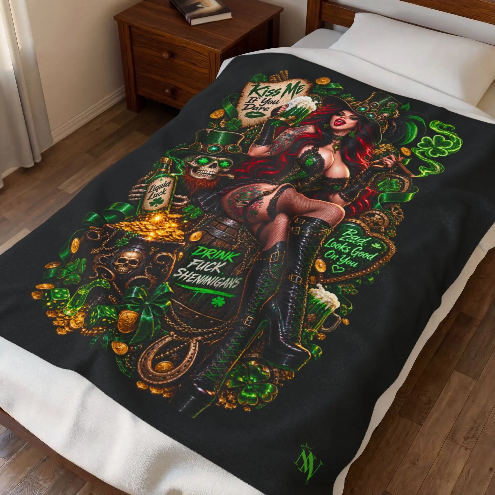 St. Patrick’s Day Wicked Fantasy Lovers’ Blanket