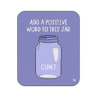 Positive Word Jar Cum? | Mix Match Fun-Flirty Lovers’ Water-Resistant Blankets