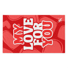 My Love for You Heart Pattern | Mix & Match Soft Fun-Flirty Lovers’ Towels