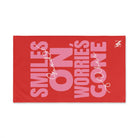 Smiles On Worries Gone Good Vibes | Mix & Match Original Fun-Flirty Lovers’ Towels
