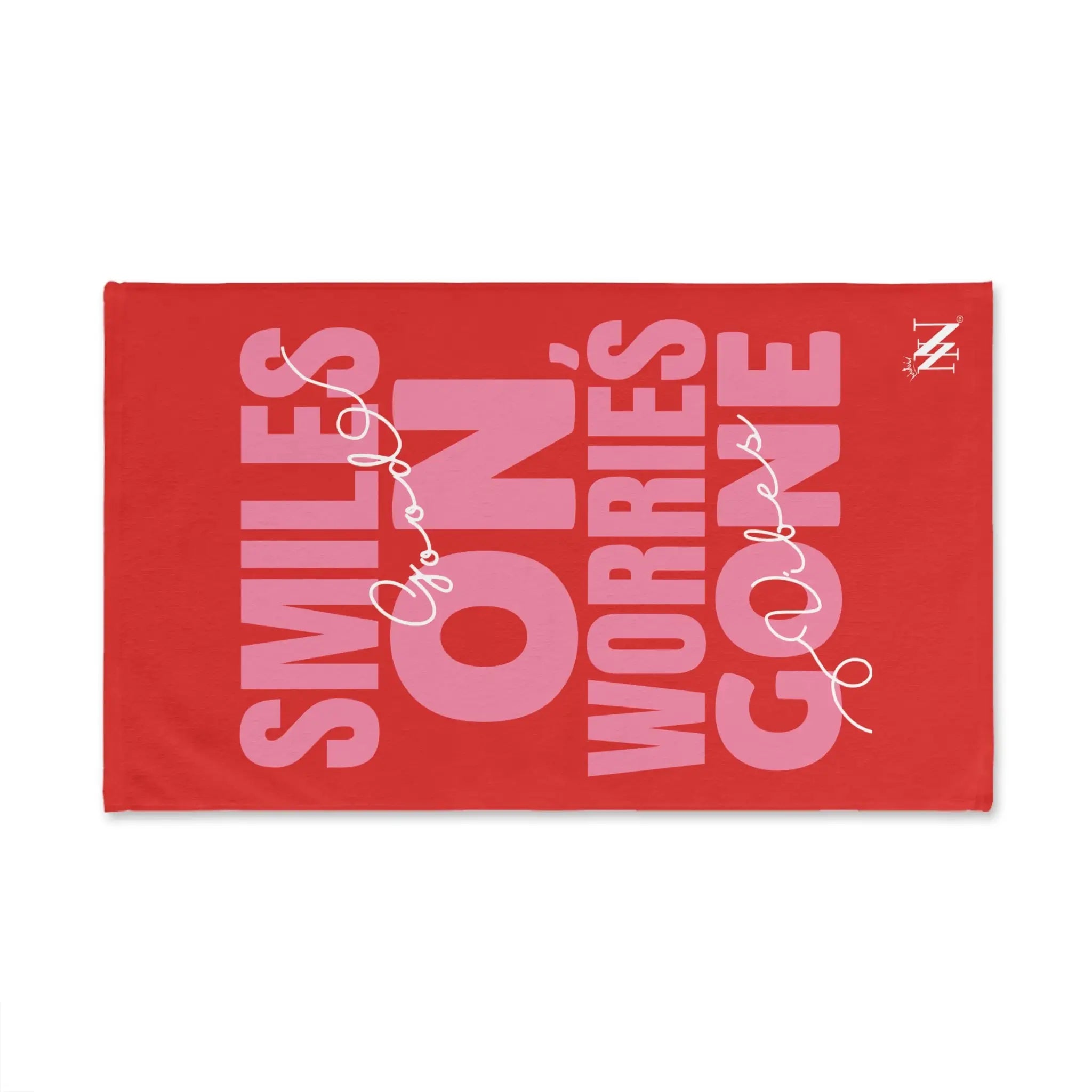 Smiles On Worries Gone Good Vibes | Mix & Match Original Fun-Flirty Lovers’ Towels